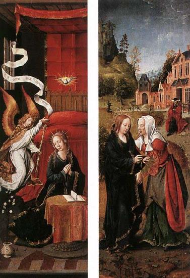 unknow artist Annunciation and Visitation oil painting picture